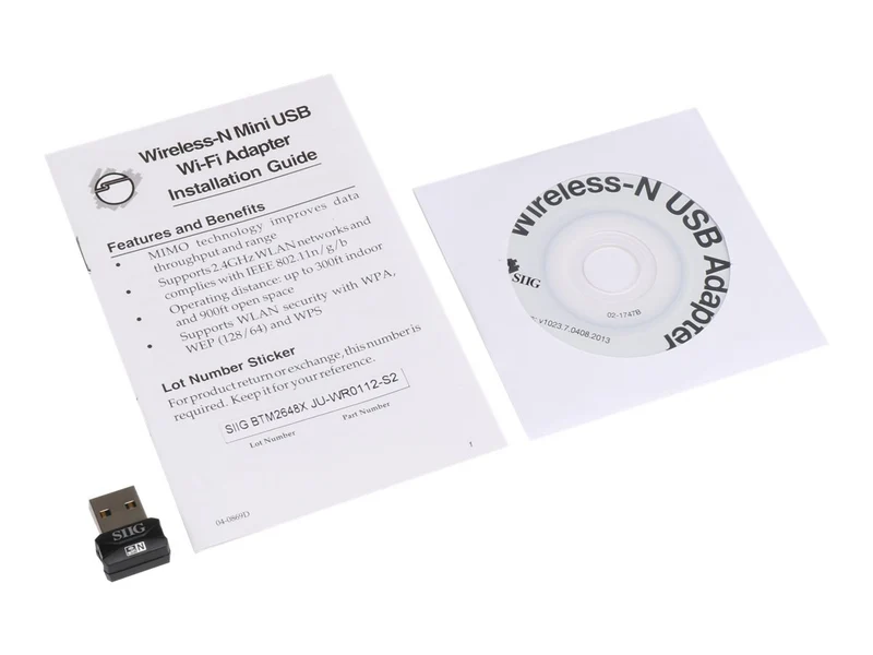 Adaptador WiFi Red SIIG Wireless-N Mini USB Wi-Fi Adapter