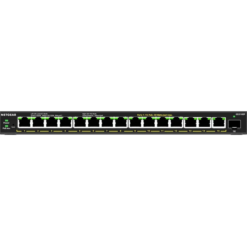 Switch de Red Netgear GS316EP Ethernet Switch
