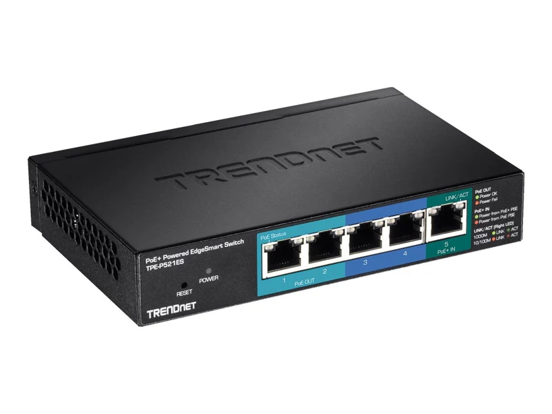 Switch de Red TRENDnet 5-Port Gigabit PoE+ Powered EdgeSmart Switch