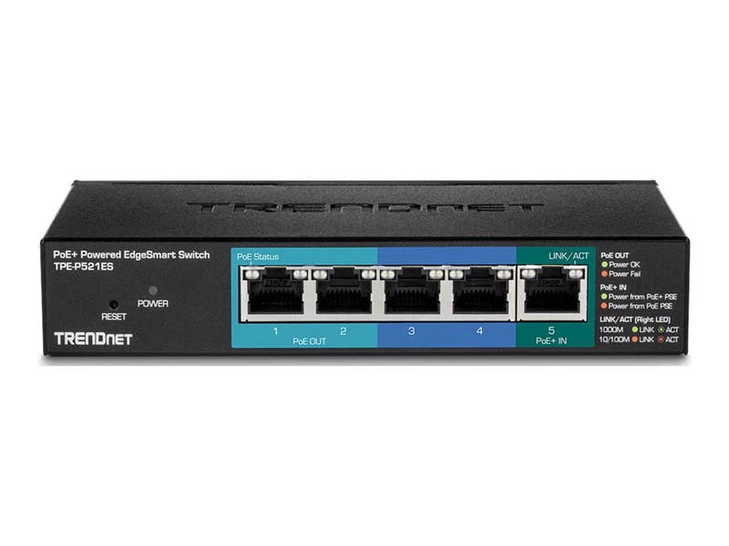 Switch de Red TRENDnet 5-Port Gigabit PoE+ Powered EdgeSmart Switch
