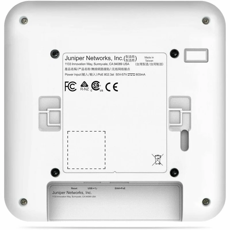 Access Point Mist AP34 Tri Band Wi-Fi 6E IEEE 802.11 a/b/g/n/ac/ax 4.08 Gbit/s Wireless Access Point