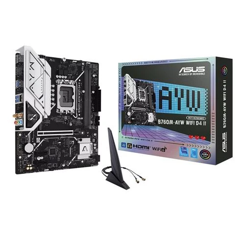 Tarjeta Madre ASUS B760M-AYW WIFI D4 II Intel LGA 1700 microATX Motherboard