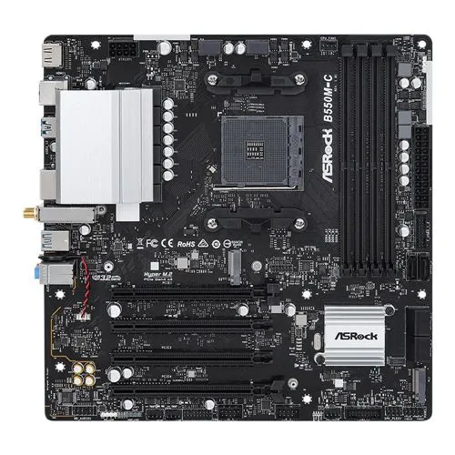 Tarjeta Madre ASRock B550M-C PCI4 WF6E DDR4