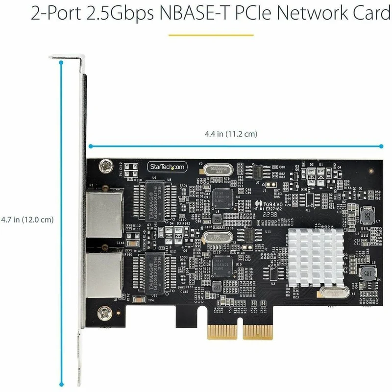 Tarjeta de Red StarTech.com StarTech 2-Port 2.5Gbps PCIe Network Card