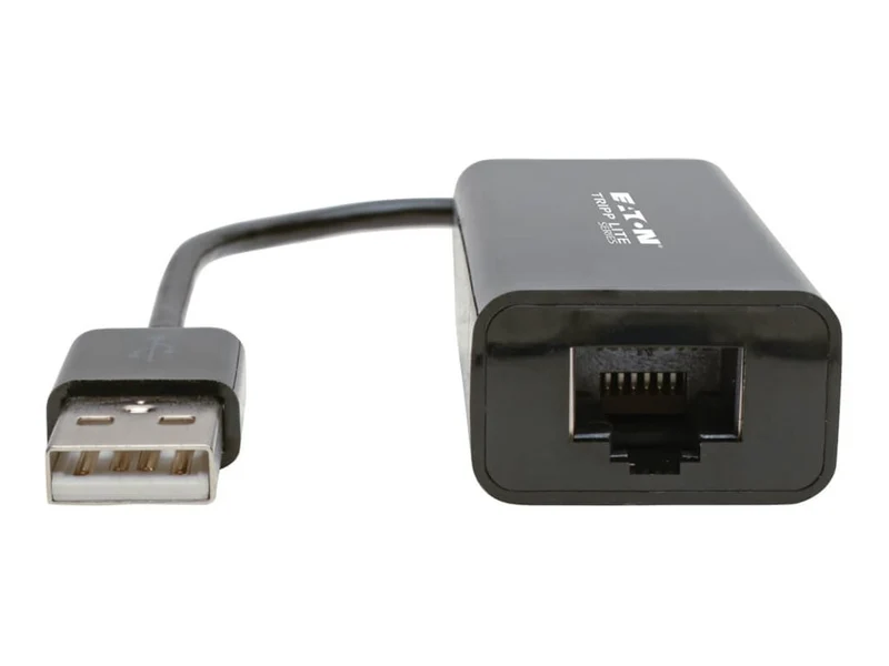 Adaptador WiFi Red Tripp Eaton Tripp Lite Series USB 2.0 Hi-Speed to Gigabit Ethernet NIC Network Adapter Black 10/100 Mbps