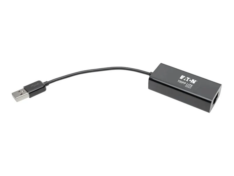 Adaptador WiFi Red Tripp Eaton Tripp Lite Series USB 2.0 Hi-Speed to Gigabit Ethernet NIC Network Adapter Black 10/100 Mbps