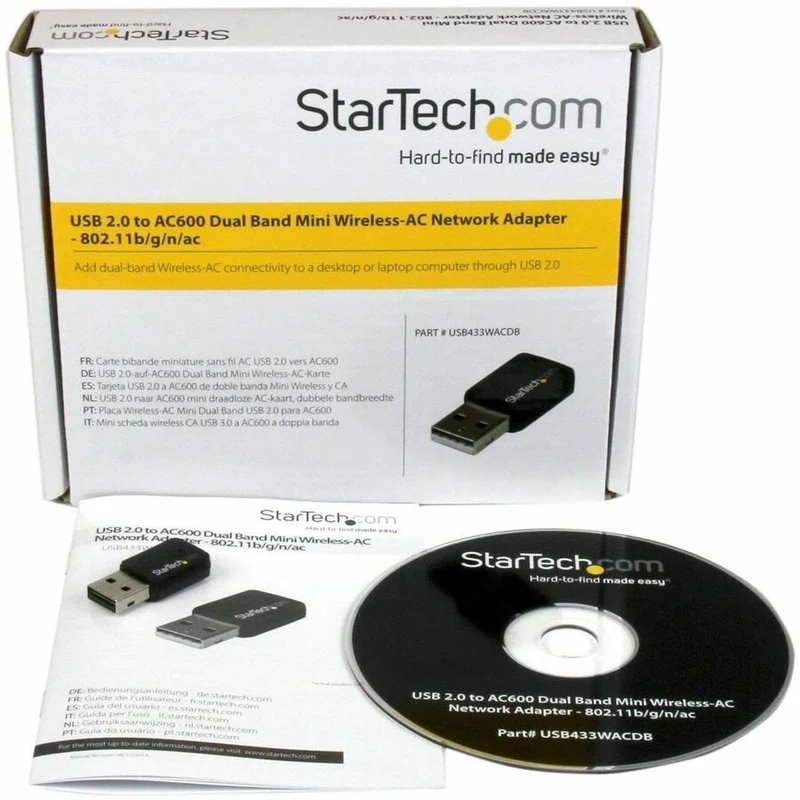 Adaptador WiFi Red StarTech.com StarTech USB Wifi Adapter, USB433WACDB