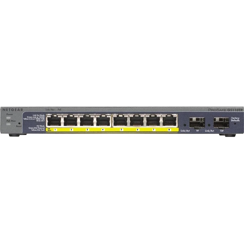 Switch de Red Netgear ProSafe GS110TP Ethernet Switch