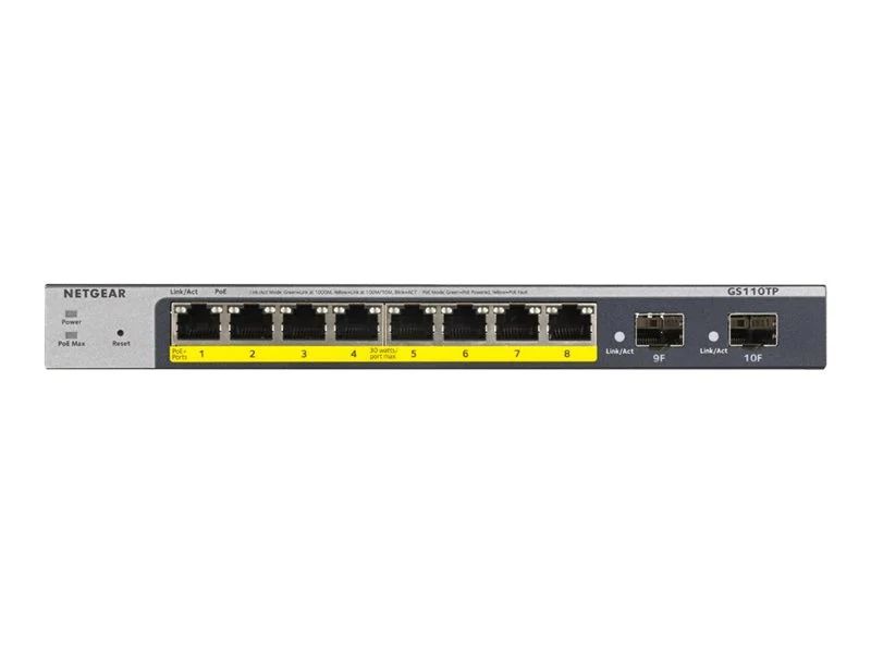 Switch de Red Netgear ProSafe GS110TP Ethernet Switch