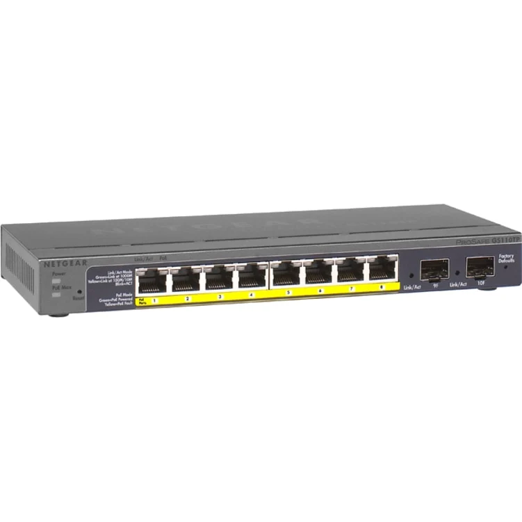 Switch de Red Netgear ProSafe GS110TP Ethernet Switch