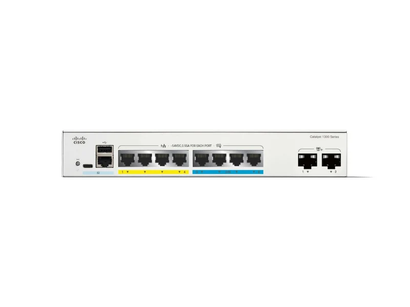 Switch de Red Cisco Catalyst 1300-8MGP-2X