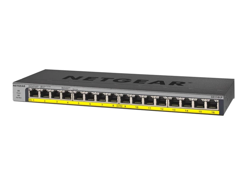 Switch de Red Netgear 16-Port 76W PoE/PoE+ Gigabit Ethernet Unmanaged Switch