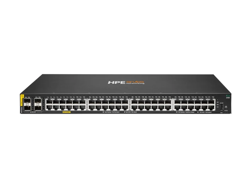 Switch de Red Aruba HPE Networking Networking CX 6100 48G Class4 PoE 4SFP+ 740W Switch