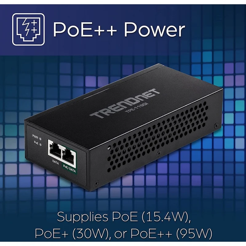Switch de Red TRENDnet Gigabit PoE++ Injector, TPE-119GI
