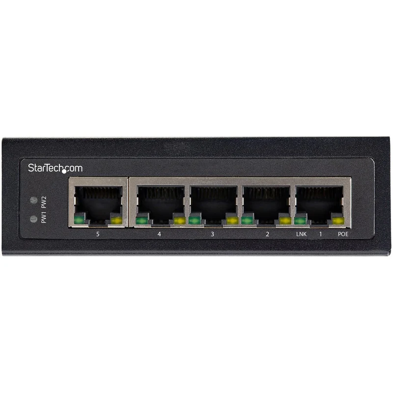 Switch de Red StarTech.com StarTech Industrial 5 Port Gigabit PoE Switch 30W
