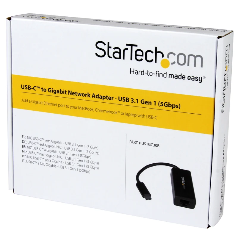 Adaptador WiFi Red StarTech.com StarTech USB C to Gigabit Ethernet Adapter, US1GC30B
