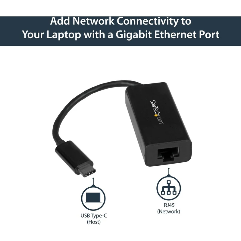 Adaptador WiFi Red StarTech.com StarTech USB C to Gigabit Ethernet Adapter, US1GC30B