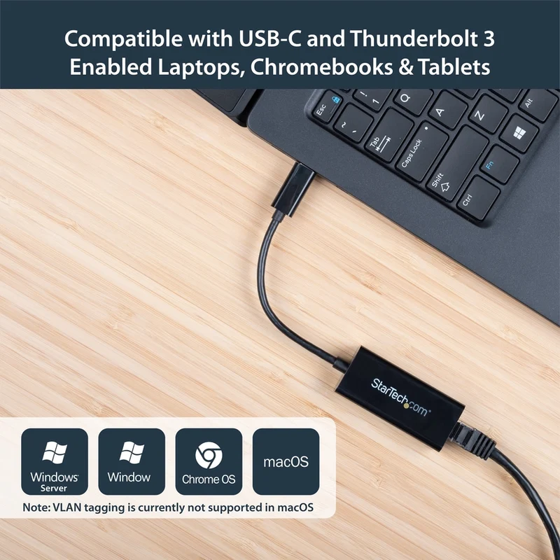 Adaptador WiFi Red StarTech.com StarTech USB C to Gigabit Ethernet Adapter, US1GC30B
