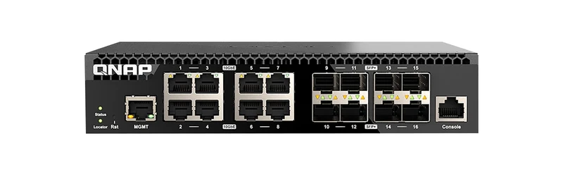 Switch de Red QNAP 16-Port 10GbE SFP+ Layer 2 Web Managed Switch