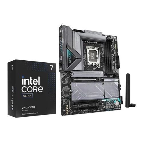Kit para PC: Procesador Intel Core Ultra 7 265KF + Tarjeta Madre Gigabyte Z890 Eagle 1851 + Memoria RAM Crucial Pro 32GB DDR5-6400 Kit