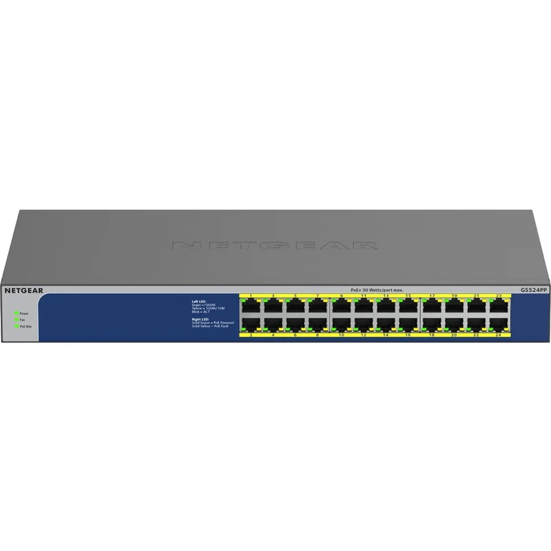 Switch de Red Netgear GS524PP Ethernet Switch