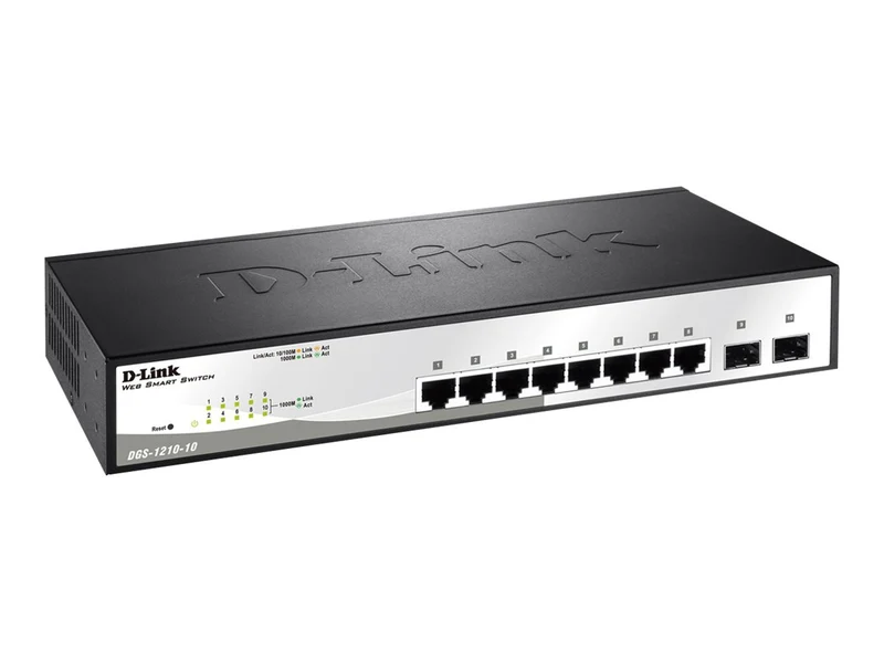 Switch de Red D-Link Smart+ DGS-1210-10