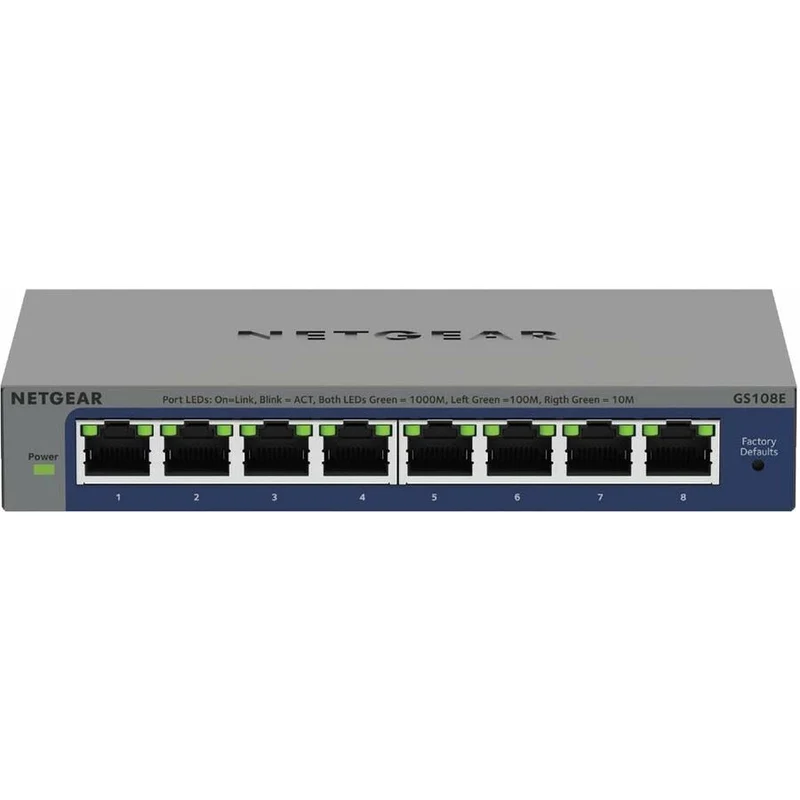 Switch de Red Netgear GS108E Ethernet Switch
