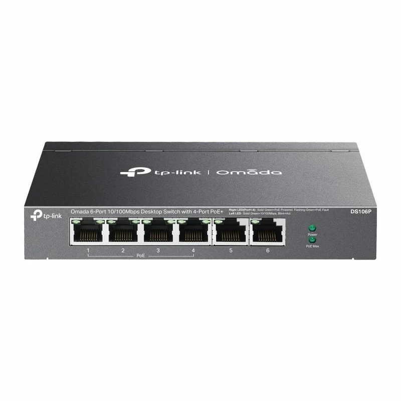 Switch de Red TP-Link Omada 6-Port 10/100Mbps Unmanaged Desktop Switch