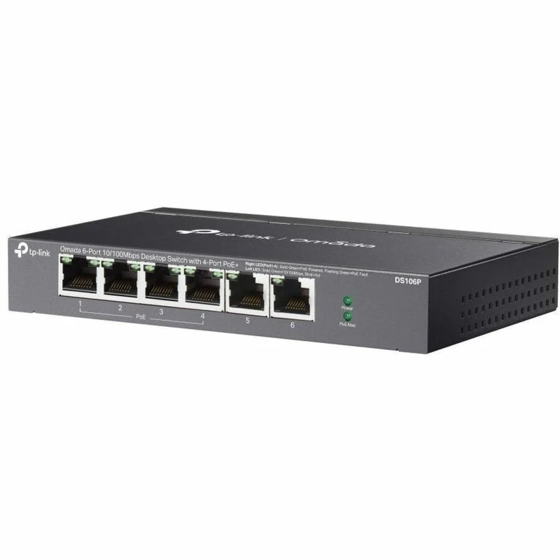 Switch de Red TP-Link Omada 6-Port 10/100Mbps Unmanaged Desktop Switch