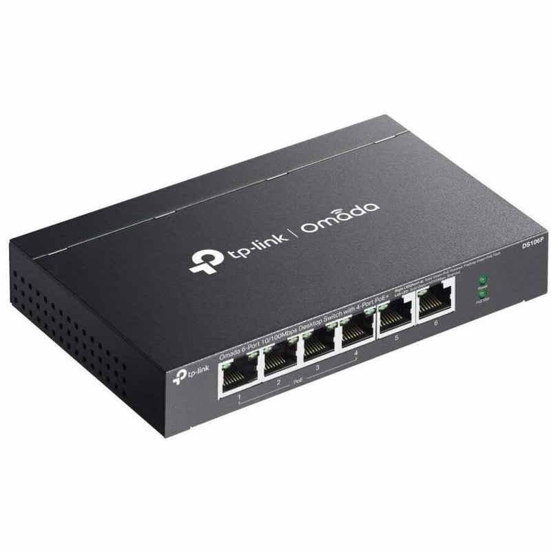 Switch de Red TP-Link Omada 6-Port 10/100Mbps Unmanaged Desktop Switch