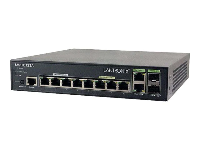Switch de Red Lantronix SMTATSA Series SM8TBT2SA-NA