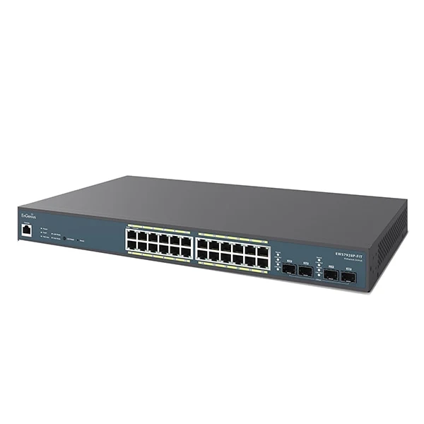 Switch de Red EnGenius 24-Port Layer 2+ 240W Gigabit PoE+ Managed Switch