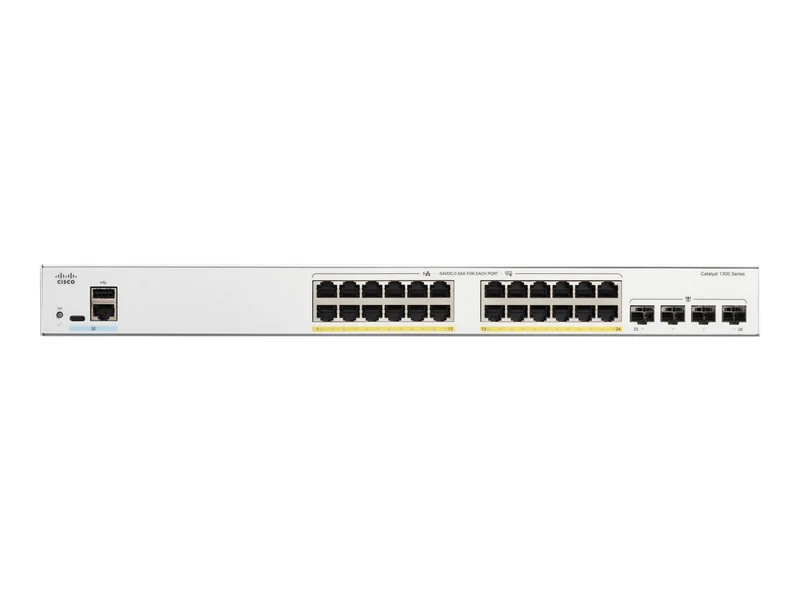 Switch de Red Cisco Catalyst 1300-24FP-4G