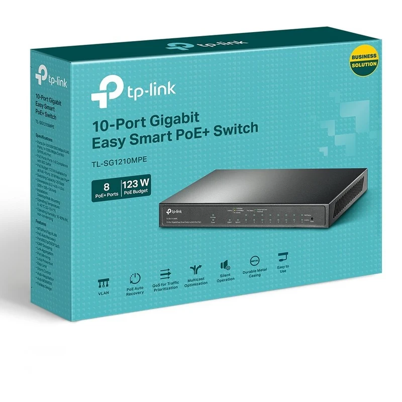 Switch de Red TP-Link TL-SG1210MPE