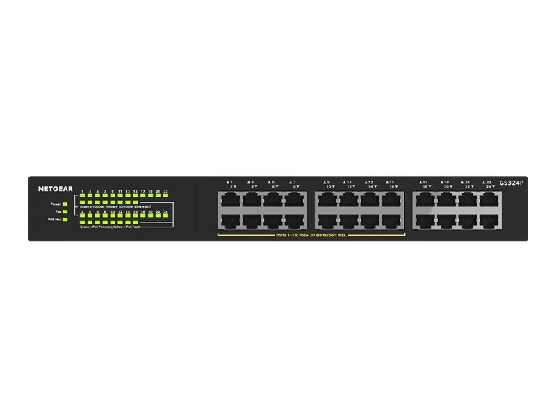 Switch de Red Netgear Business GS324P Ethernet Switch