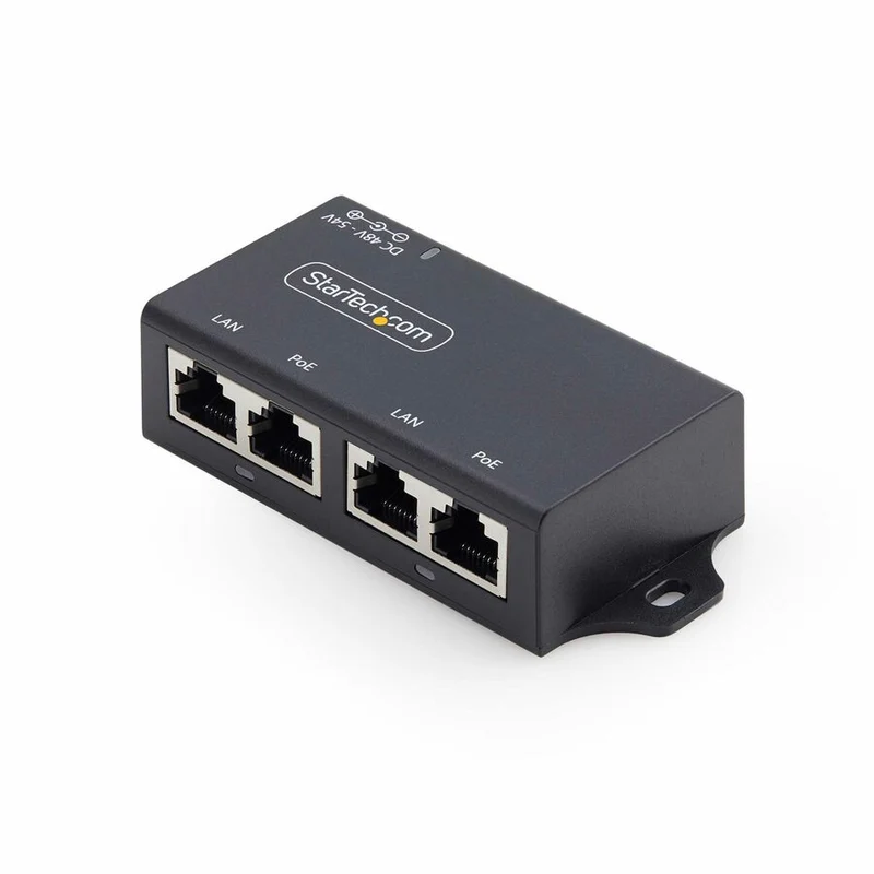 Switch de Red StarTech.com StarTech 2-Port Gigabit Midspan PoE+ Injector