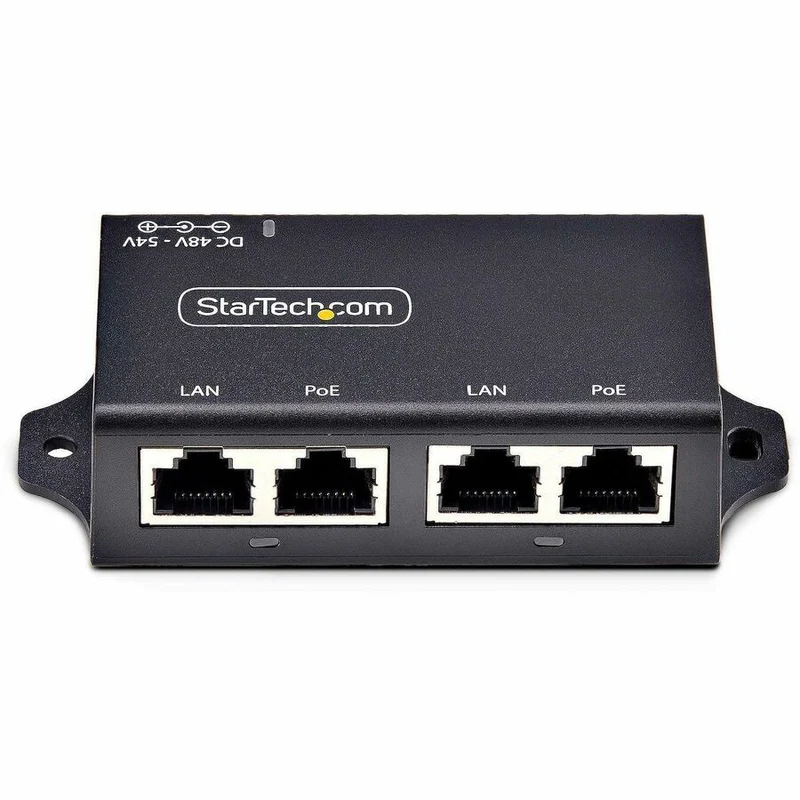 Switch de Red StarTech.com StarTech 2-Port Gigabit Midspan PoE+ Injector