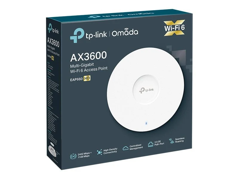 Access Point TP-Link EAP660 HD WiFi 6 AX3600 2.5G Omada SDN