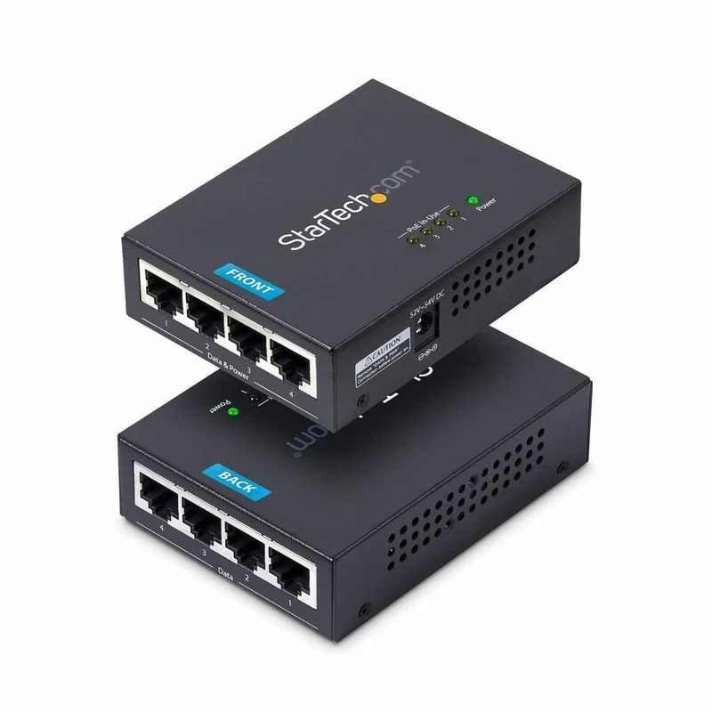 Switch de Red StarTech.com StarTech 4-Port Gigabit Midspan
