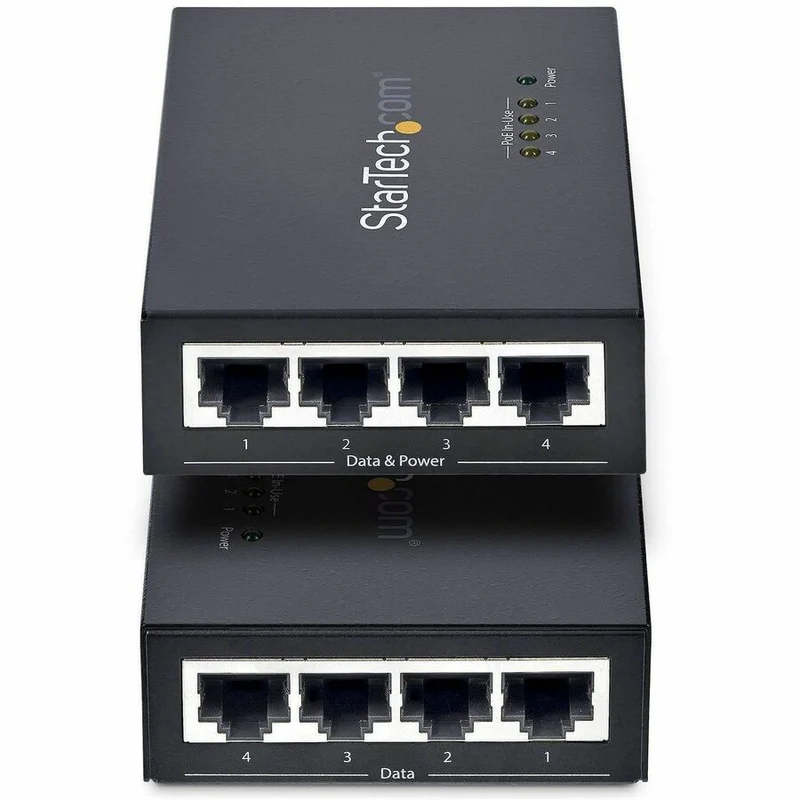 Switch de Red StarTech.com StarTech 4-Port Gigabit Midspan