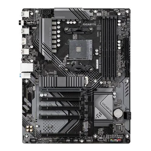 Kit para PC: Procesador AMD Ryzen 5 5500 + Tarjeta Madre Gigabyte B550 Eagle WiFi6 AM4 + Memoria RAM G.Skill Ripjaws V 16GB DDR4-3200