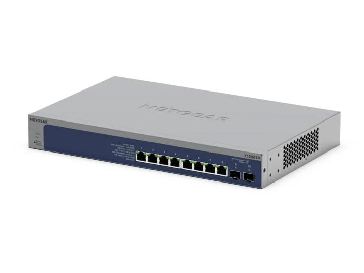 Switch de Red NETGEAR XS508M 8-Port 10G/Multi-Gigabit Ethernet Smart Switch