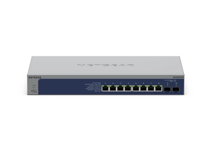 Switch de Red NETGEAR XS508M 8-Port 10G/Multi-Gigabit Ethernet Smart Switch