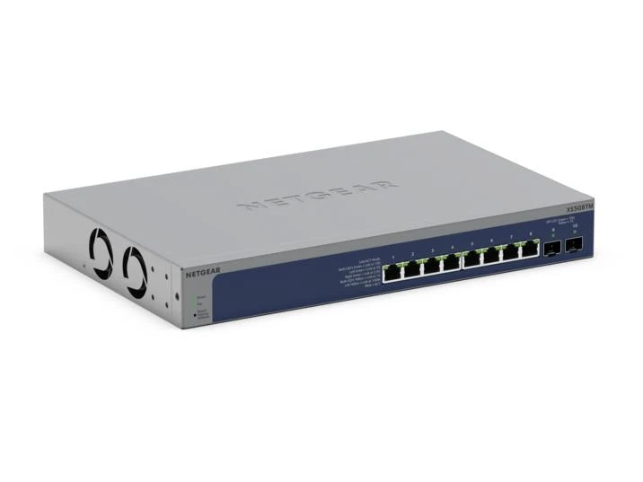 Switch de Red NETGEAR XS508M 8-Port 10G/Multi-Gigabit Ethernet Smart Switch