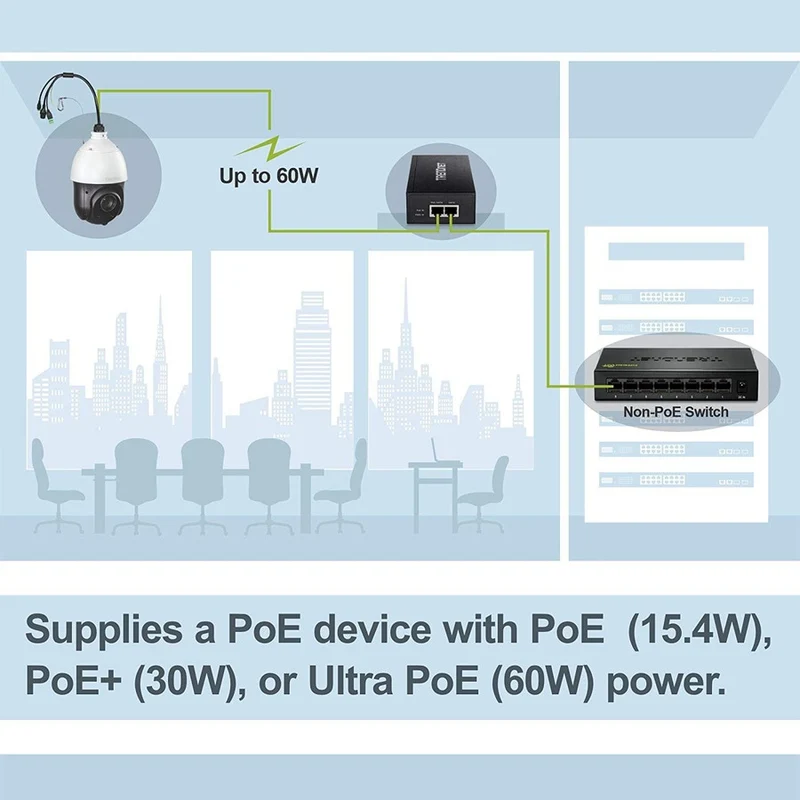 Switch de Red TRENDnet Gigabit PoE++ Injector, TPE-117GI