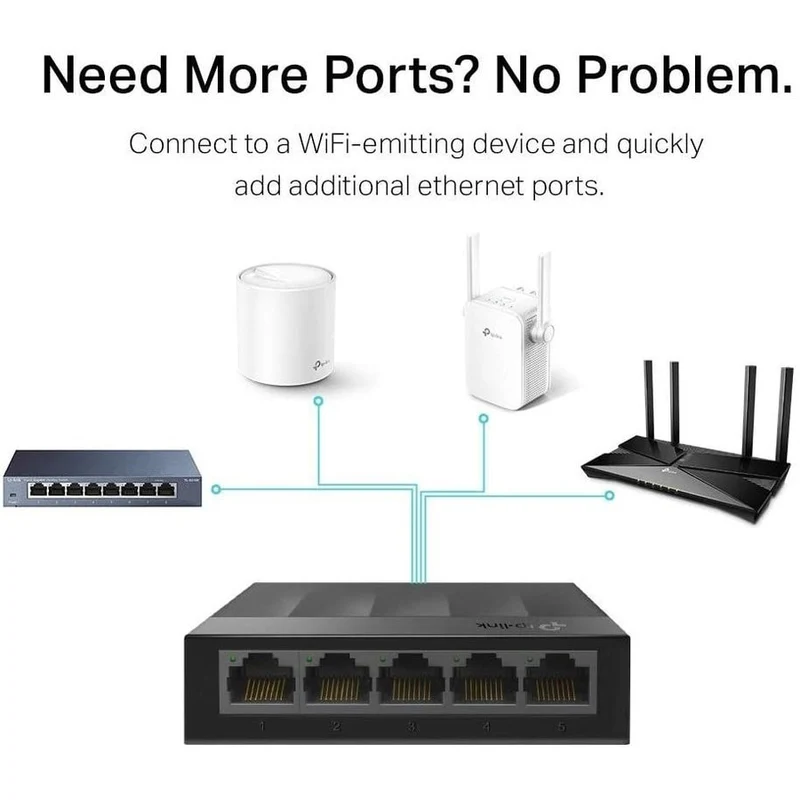 Switch de Red TP-Link LS1005G