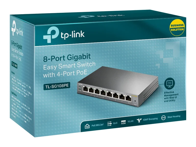 Switch de Red TP-Link TL-SG108PE