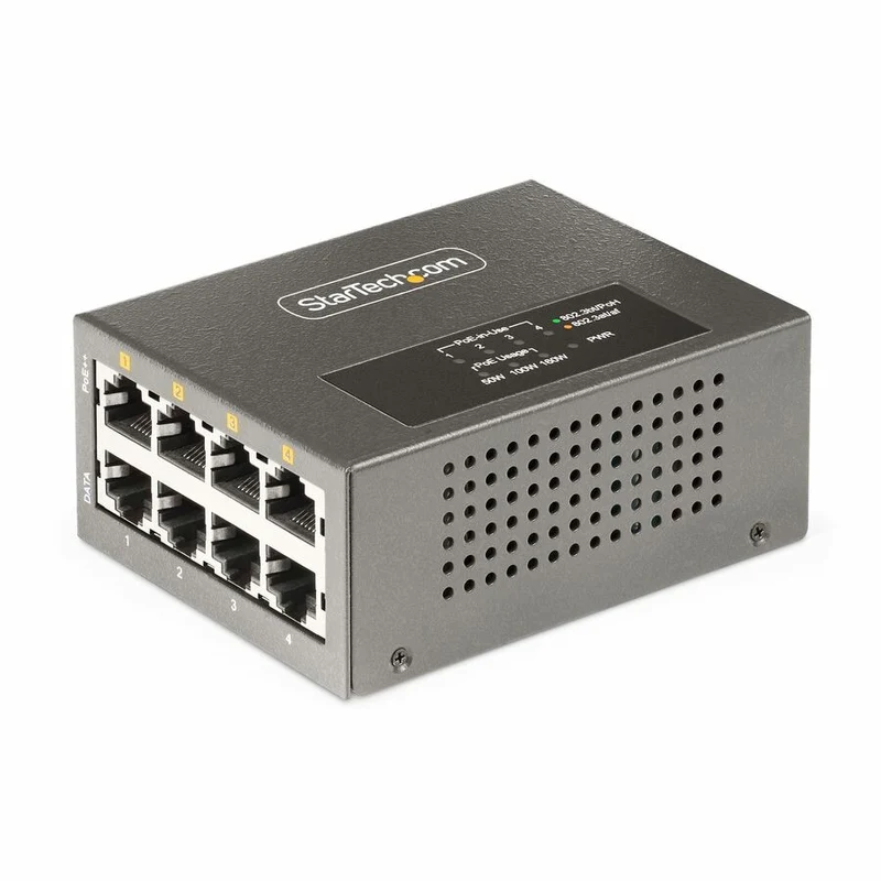 Switch de Red StarTech.com StarTech 4-Port Multi-Gigabit PoE++ Injector