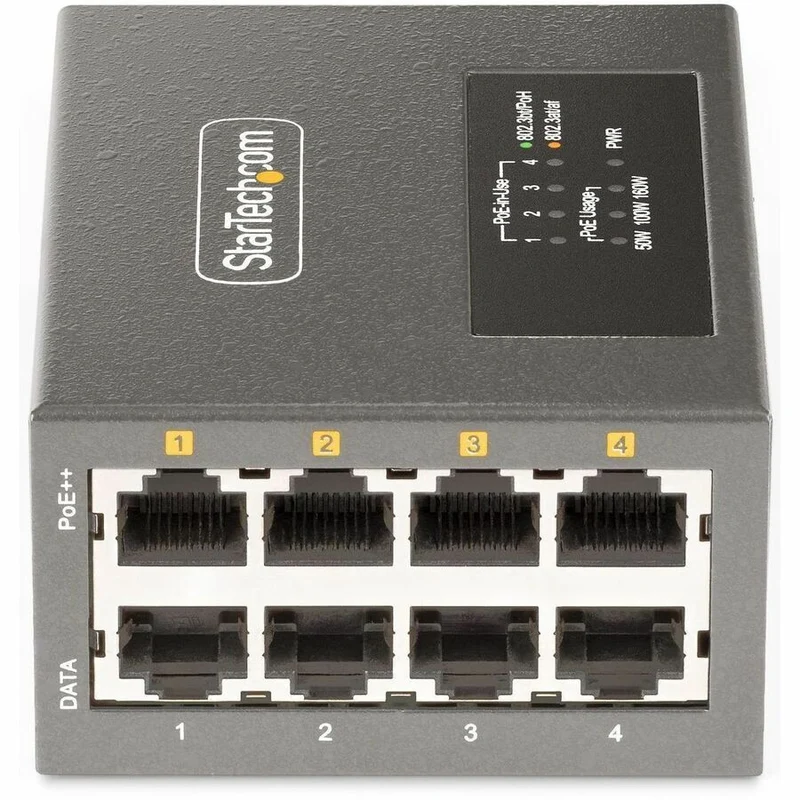 Switch de Red StarTech.com StarTech 4-Port Multi-Gigabit PoE++ Injector