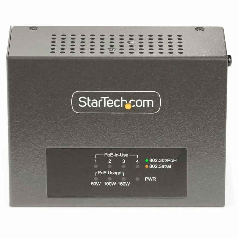 Switch de Red StarTech.com StarTech 4-Port Multi-Gigabit PoE++ Injector